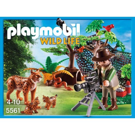 Playmobil Familia de Linces con Camarógrafo-ComercializadoraZeus- 1047021835