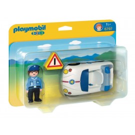 Playmobil 1.2.3 Coche de Policía-ComercializadoraZeus- 1037631961