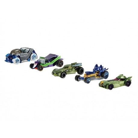 Paquete de 5 Autos Hot Wheels Batman & Villanos-ComercializadoraZeus- 1046139794