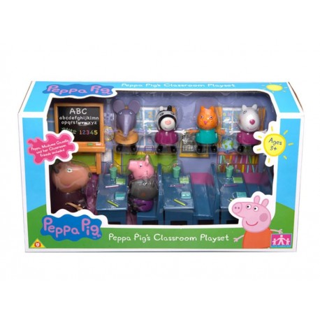 Bandai Salón de Clases de Peppa Pig-ComercializadoraZeus- 1030384055