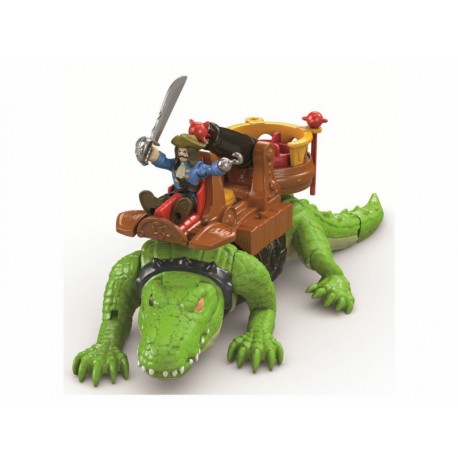 Fisher Price Imaginext Cocodrilo y Pirata-ComercializadoraZeus- 1053384753