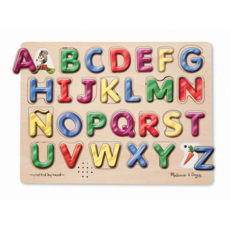 Melissa & Doug Rompecabezas de Alfabeto con Sonidos-ComercializadoraZeus- 1023689223