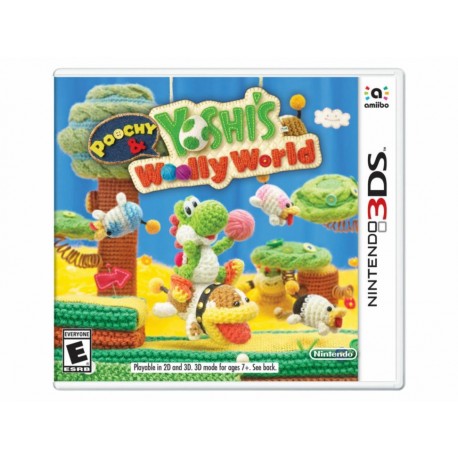 Nintendo 3DS Poochy y Yoshi s Woolly World-ComercializadoraZeus- 1055735065