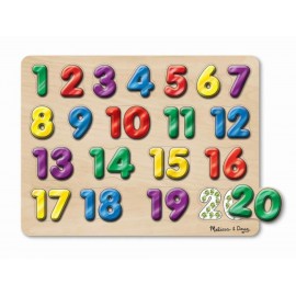 Melissa & Doug Rompecabezas de Números con Sonidos-ComercializadoraZeus- 1023689258