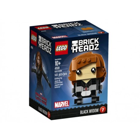 Figura armable BrickHeadz Marvel Lego Black Widow-ComercializadoraZeus- 1058696427
