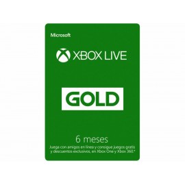 Tarjeta Xbox Live Gold 6 meses-ComercializadoraZeus- 1057955861