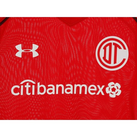 Jersey Under Armour Deportivo Toluca FC Réplica Local para niño-ComercializadoraZeus- 1059985070