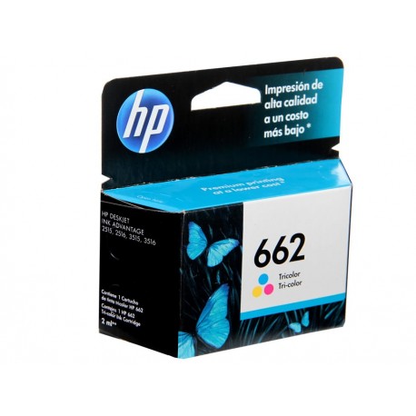 Cartucho HP Tinta 662Tricolor-ComercializadoraZeus- 1009735000