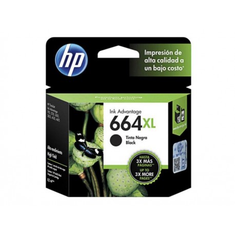 Cartucho HP Tinta 664XL Negro-ComercializadoraZeus- 1045892685