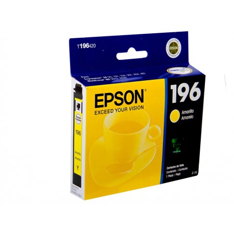 Epson Cartucho T196 Amarillo-ComercializadoraZeus- 1012612016