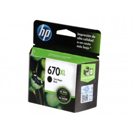 Cartucho HP Tinta 670XL Negro-ComercializadoraZeus- 1009908869
