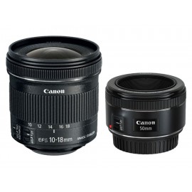 Kit Lentes Canon EF50/1.8 EF-S10-18-ComercializadoraZeus- 1058543574