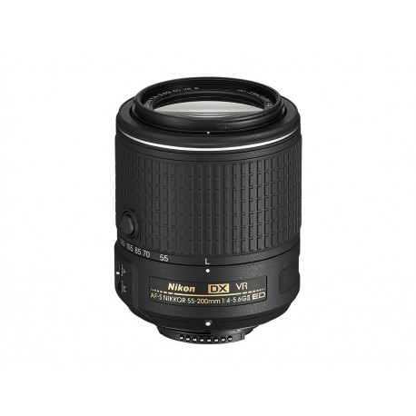 Nikon Lente AF-S DX NIKKOR 55-200mm f/4-5.6G ED VR II Negro-ComercializadoraZeus- 1040114579