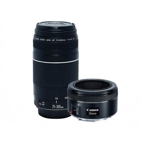 Canon EF75-300MM Ef50MM1.8 Kit 2 Lentes-ComercializadoraZeus- 1046671771