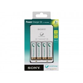 Sony Cargador Batería con 4 Pilas BCG34HLD4K Blanco-ComercializadoraZeus- 70627566