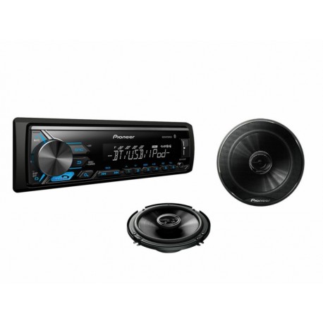 Pioneer PQMVH-X395BT/1645 Paquete Autoestéreo-ComercializadoraZeus- 1052623771