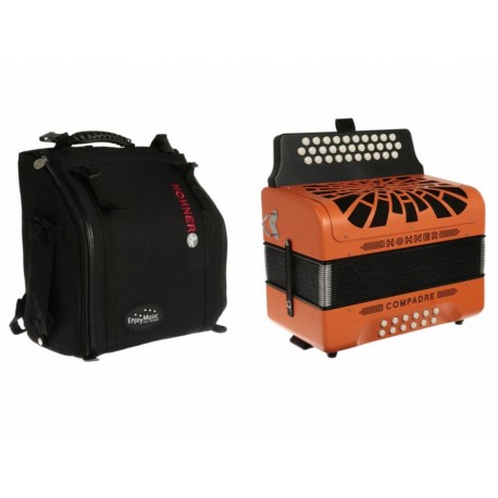 Acordeón Diatónico Hohner Compadre A4845S naranja-ComercializadoraZeus- 1053379750