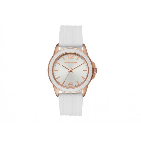 Skechers Stripe Texture Silicone SR6087 Reloj para Dama Color Blanco-ComercializadoraZeus- 1055955693