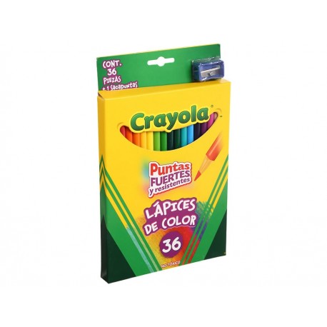 Crayola Lápices de Colores Largos con Sacapuntas-ComercializadoraZeus- 7509677