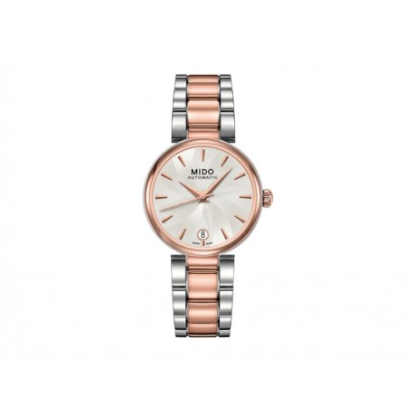 Mido Baroncelli M0222072203110 Reloj para Dama Color Acero/Oro Rosa-ComercializadoraZeus- 1027783291