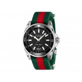 Gucci Dive YA136206 Reloj Fino Unisex Color Verde/Rojo-ComercializadoraZeus- 1040442487