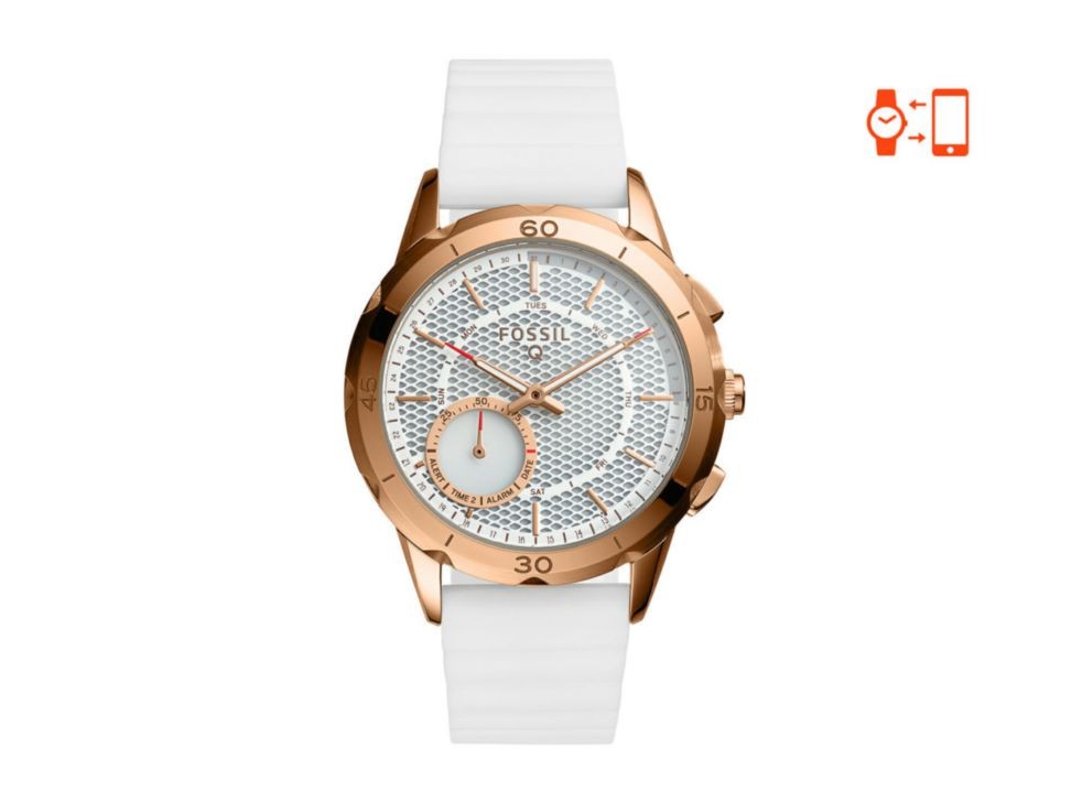 Smartwatch para dama Fossil Q Modern Pursuit FTW1135 blanco Comerci