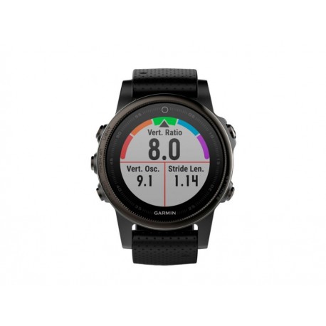 Monitor Garmin Fenix 5S Zafiro Negro Con Correa De Caucho-ComercializadoraZeus- 1057347259