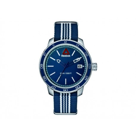 Reloj para caballero Reebok Forge 1.0 Nato RD-FOR-G3-S1NN-NW azul/blanco-ComercializadoraZeus- 1053116244