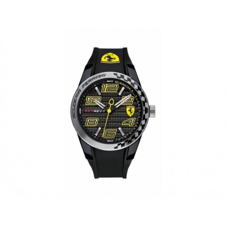 Ferrari Red Rev T SF.830337 Reloj para Caballero Color Negro-ComercializadoraZeus- 1050915430