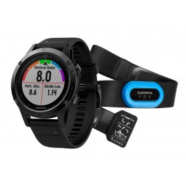 Monitor Garmin Fenix 5 Negro, Con Cristal De Zafiro, Incluye Banda De Frecuencia Cardiaca-ComercializadoraZeus- 1057348999