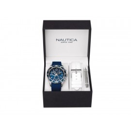Nautica NAD16551G Box set Reloj para Caballero Color Azul-ComercializadoraZeus- 1050767074