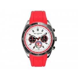 Reloj para caballero Nivada Fans Collection Club Deportivo Toluca NP17332TOL rojo-ComercializadoraZeus- 1058983311