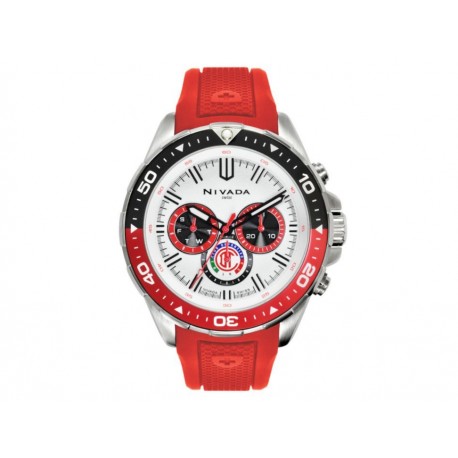 Reloj para caballero Nivada Fans Collection Club Deportivo Toluca NP17323NEC negro-ComercializadoraZeus- 1058983299