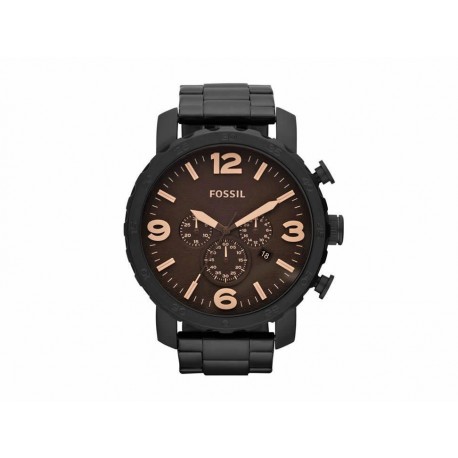 Fossil Nate JR1356 Reloj para Caballero Color Negro-ComercializadoraZeus- 1011613329