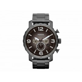 Fossil Nate JR1437 Reloj para Caballero Color Gris Obscuro-ComercializadoraZeus- 1019618567