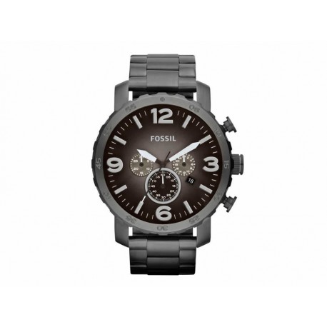 Fossil Nate JR1437 Reloj para Caballero Color Gris Obscuro-ComercializadoraZeus- 1019618567