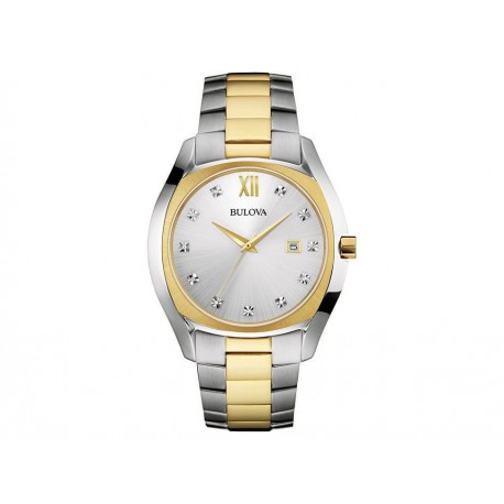 Bulova Diamantes 98D125 Reloj para Caballero Color Acero-ComercializadoraZeus- 1042388838