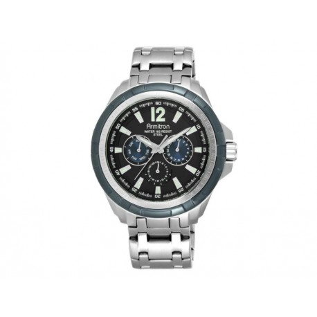 Armitron Classics 205095BKBL Reloj para Caballero Color Plata-ComercializadoraZeus- 1050819724