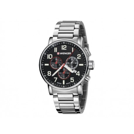 Wenger Attitude Chrono 01.0343.105 Reloj para Caballero Color Plata-ComercializadoraZeus- 1051461670
