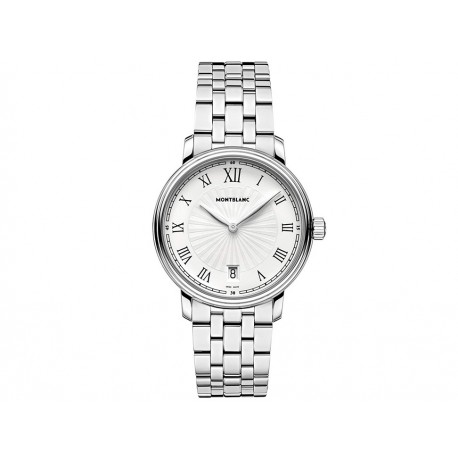 Montblanc Tradition Collection 112636 Reloj para Caballero Color Plata-ComercializadoraZeus- 1039824996