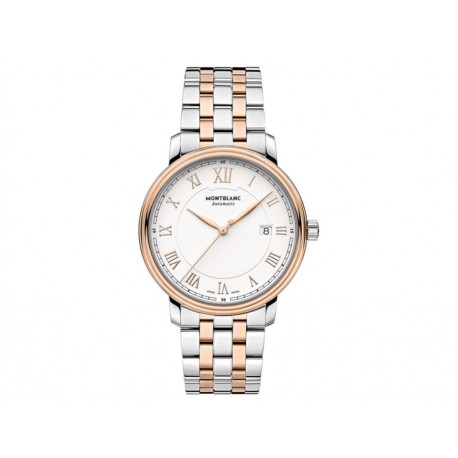 Montblanc Tradition Date Automatic 114337 Reloj para Caballero Color Plateado-ComercializadoraZeus- 1048913829