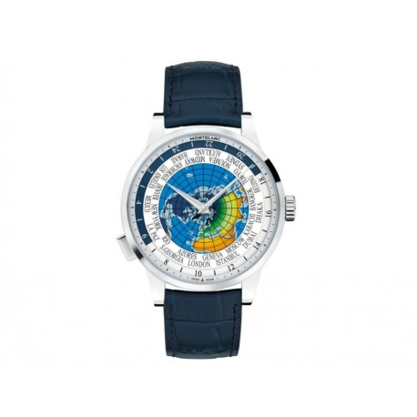 Reloj para caballero Montblanc Heritage Spirit Orbis Terrarum LATIN UNICEF 116533 azul-ComercializadoraZeus- 1057459626