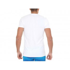 Puma Camiseta Corte Regular Cuello en V de Algodón Blanca-ComercializadoraZeus- 1046014777