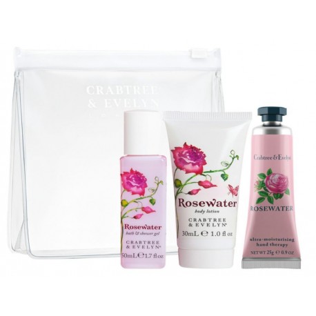Set de baño Crabtree & Evelyn Rosewater Mini Traveler-ComercializadoraZeus- 1060088647