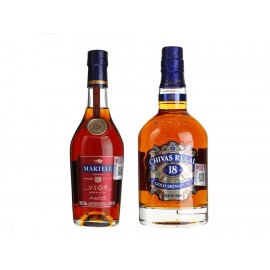 Whisky Chivas Regal 18 Años 750 ml + Cognac Martell V.S.O.P 350 ml-ComercializadoraZeus- 1042677121