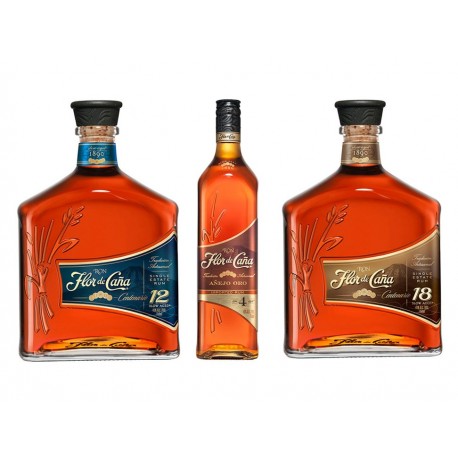 Paquete Especial Flor de Caña Golden, Flor de Caña 12 años y 18 años-ComercializadoraZeus- prod3020005