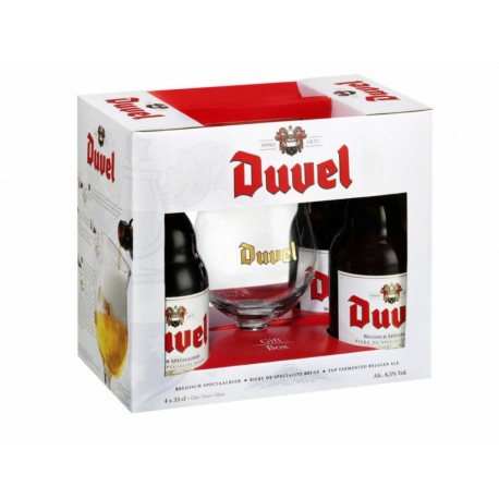 Paquete de 4 cervezas Duvel 1679 Bélgica 330 ml-ComercializadoraZeus- 58345237