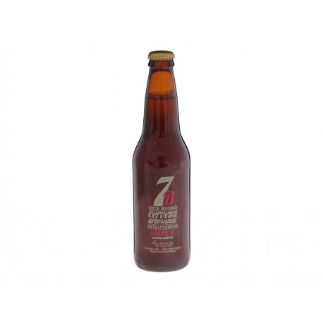 Paquete de 6 Cervezas 7 Barrios American Amber Ale 355 ml-ComercializadoraZeus- 980161