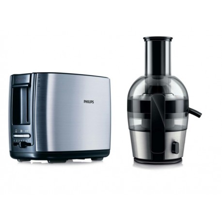 Paquete Electrónico Extractor de jugo mas Tostador Philips acero-ComercializadoraZeus- 1058206900