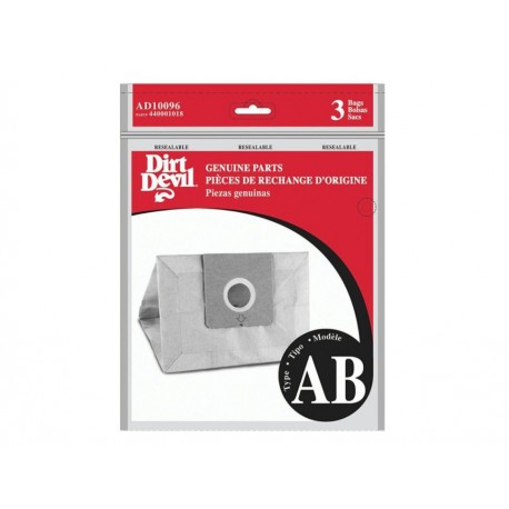 Paquete 3 bolsas Dirt Devil blanco-ComercializadoraZeus- 1055826702
